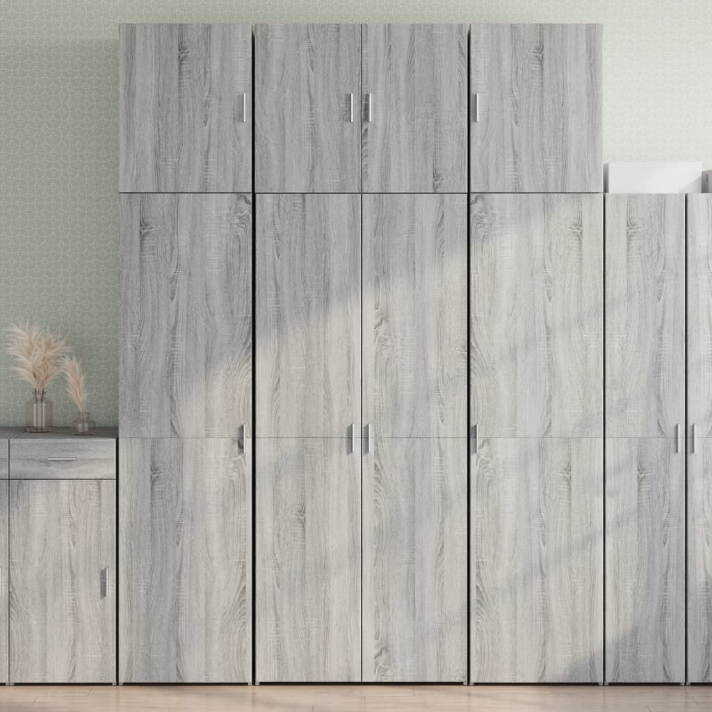 Highboard Grey Sonoma 80x42.5x249 cm Engineered Wood