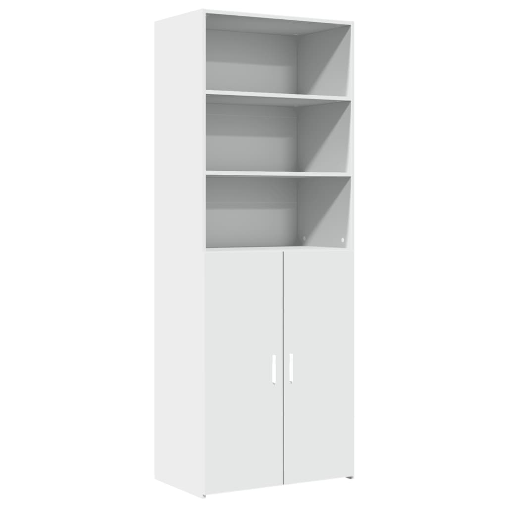 Highboard White 70x42,5x185 cm Engineered Wood