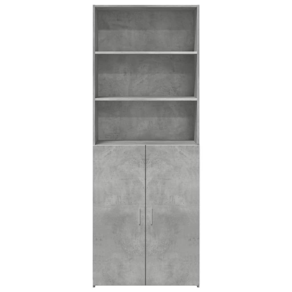Highboard Concrete Grey 70x42,5x185 cm Engineered Wood