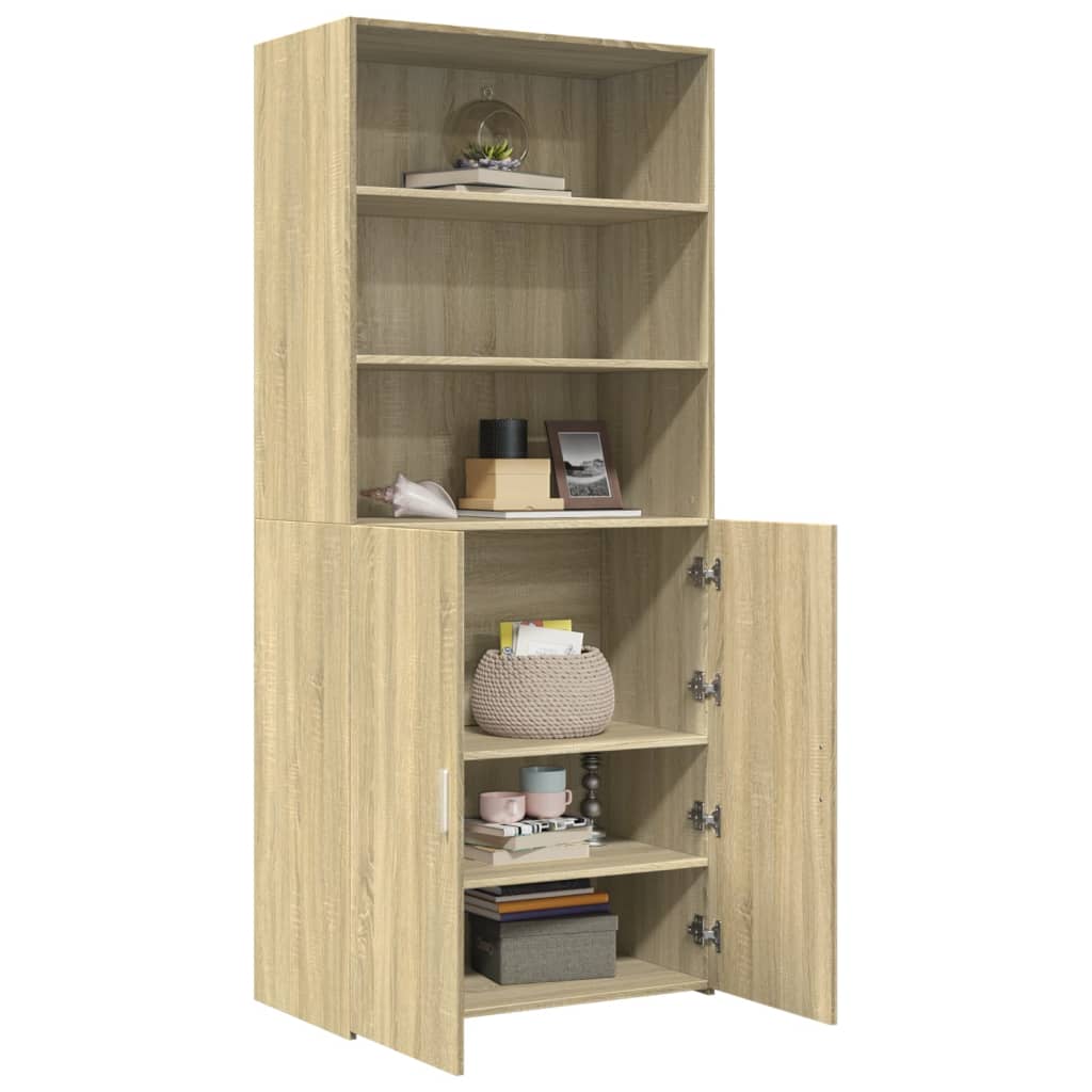 Highboard Sonoma Oak 80x42,5x185 cm Engineered Wood