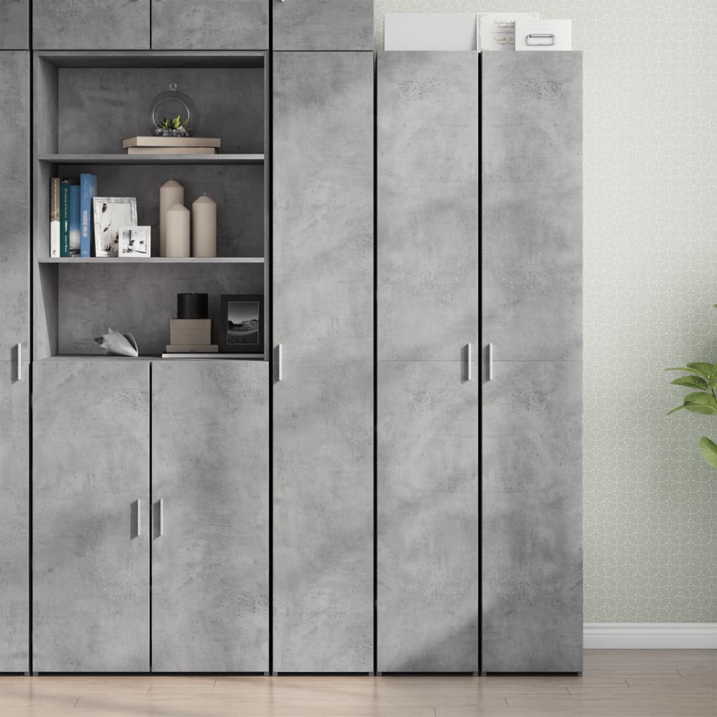 Highboard Concrete Grey 30x42,5x185 cm Engineered Wood