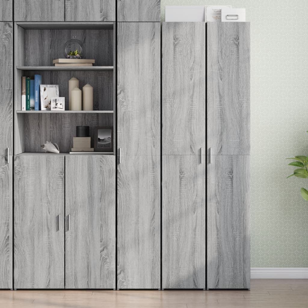 Highboard Grey Sonoma 30x42,5x185 cm Engineered Wood