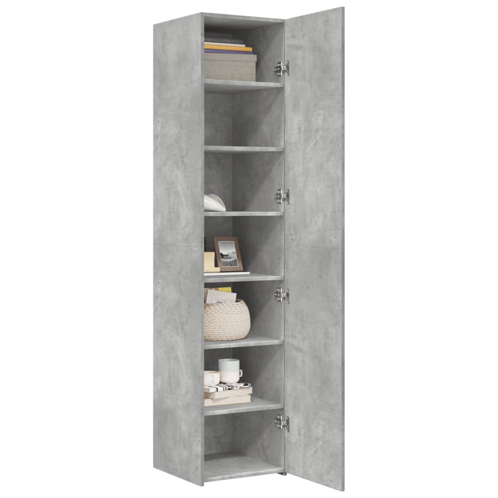 Highboard Concrete Grey 40x42,5x185 cm Engineered Wood