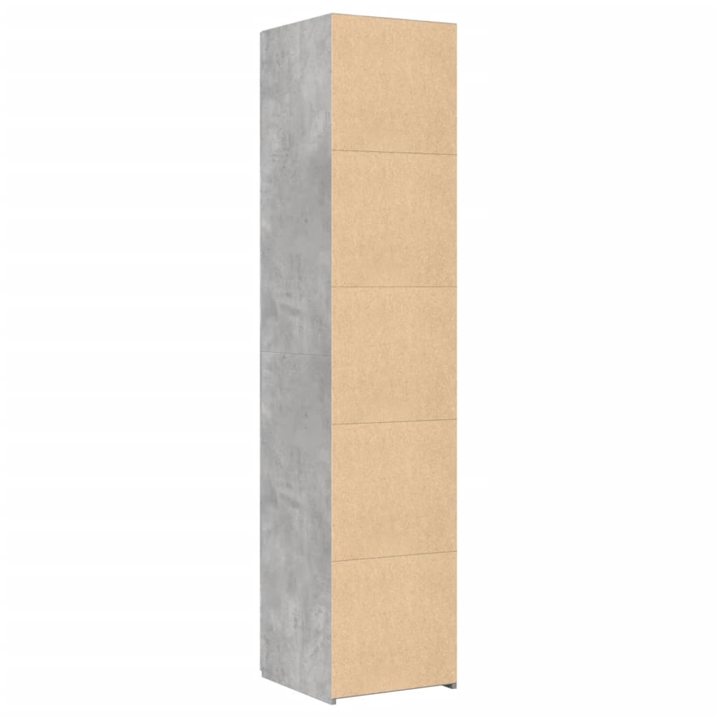 Highboard Concrete Grey 40x42,5x185 cm Engineered Wood