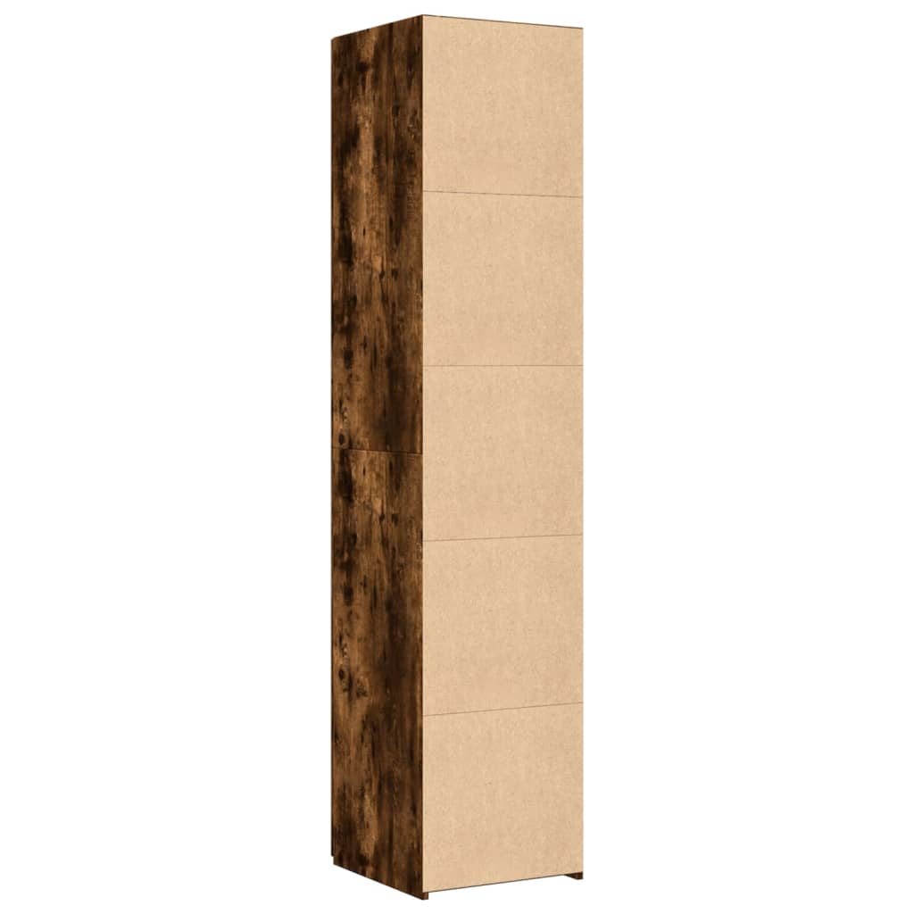 Highboard Smoked Oak 40x42,5x185 cm Engineered Wood