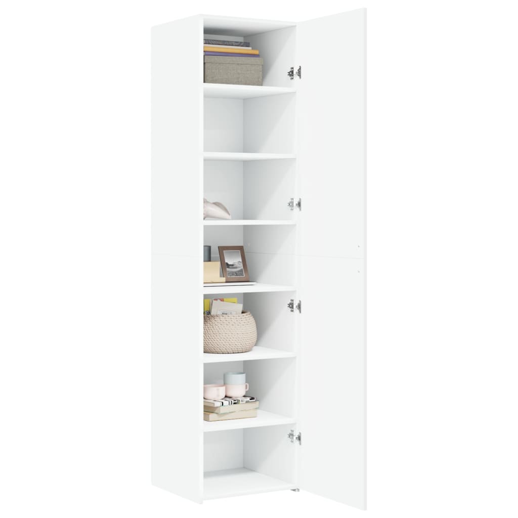 vidaXL Highboard White 45x42.5x185 cm Engineered Wood