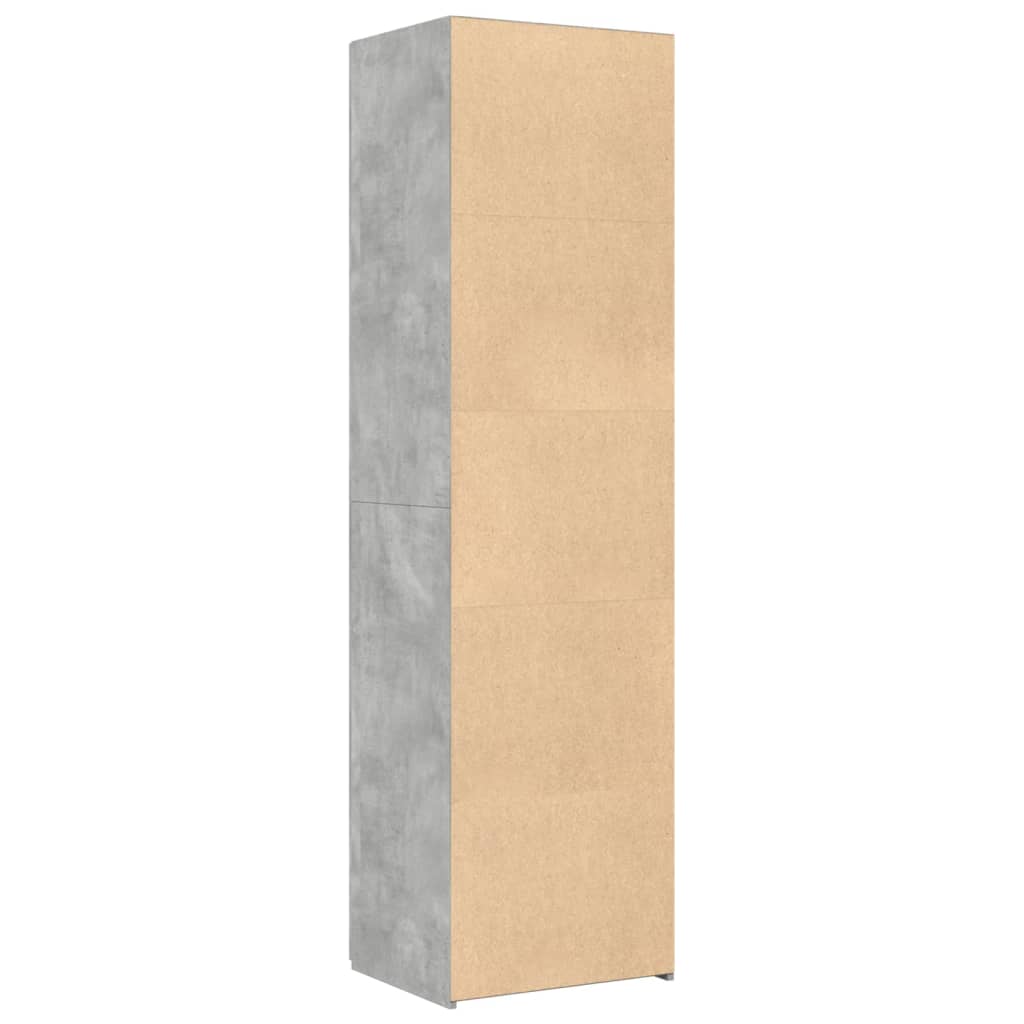 Highboard Concrete Grey 50x42,5x185 cm Engineered Wood