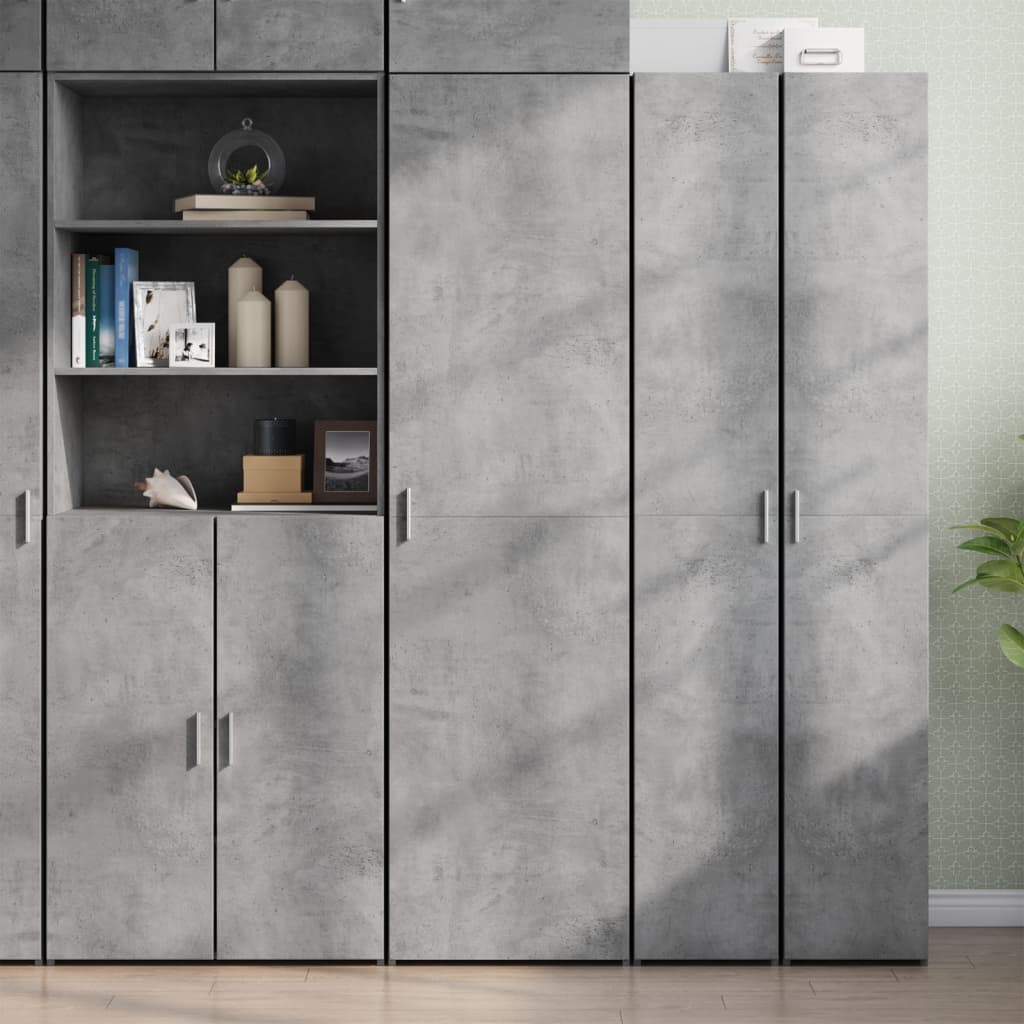 Highboard Concrete Grey 50x42,5x185 cm Engineered Wood