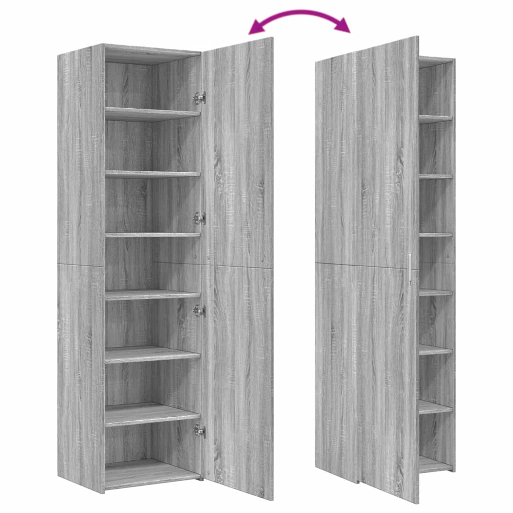 Highboard Grey Sonoma 50x42,5x185 cm Engineered Wood