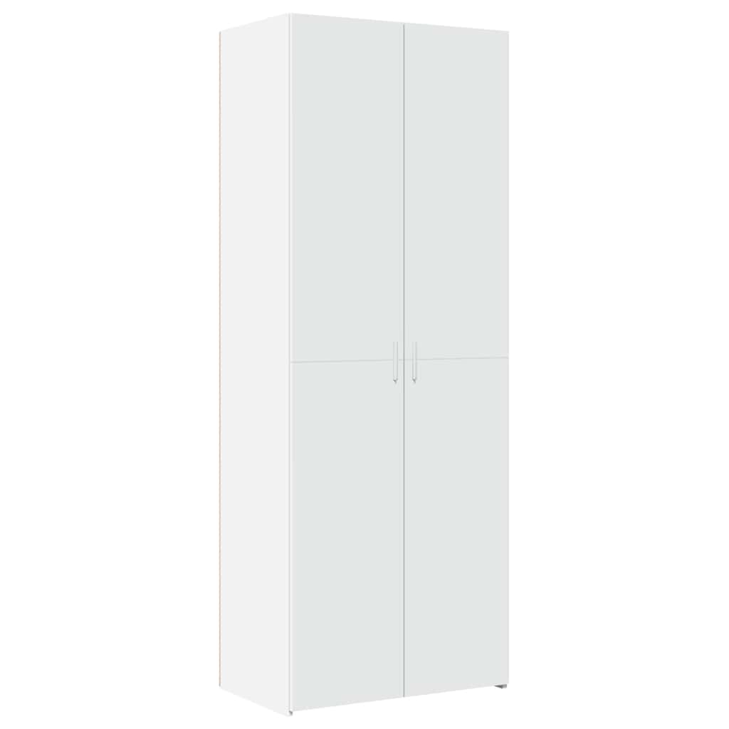 Highboard White 70x42,5x185 cm Engineered Wood
