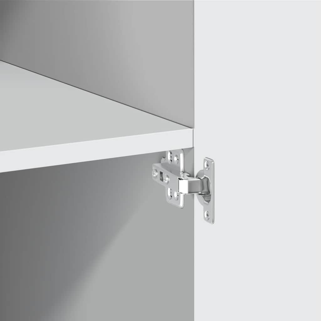 Highboard White 70x42,5x185 cm Engineered Wood