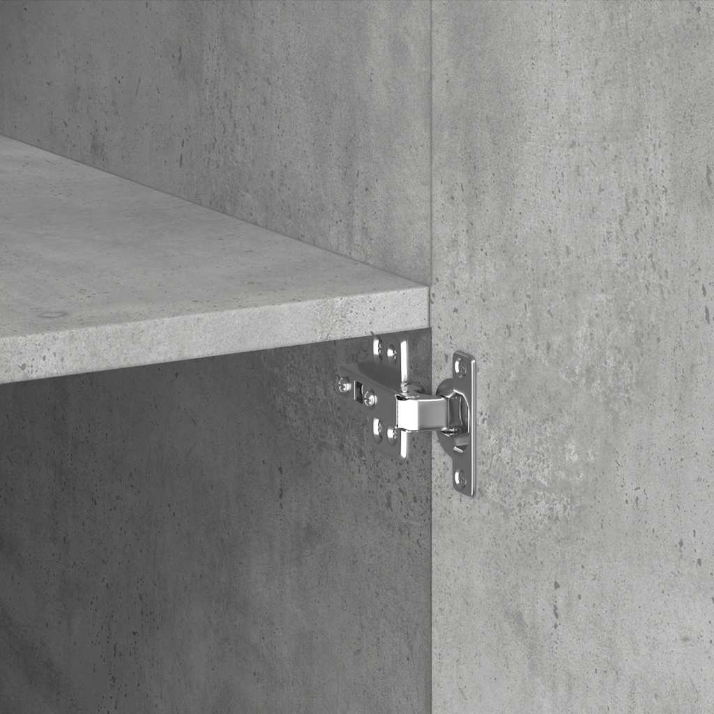 Highboard Concrete Grey 70x42,5x185 cm Engineered Wood