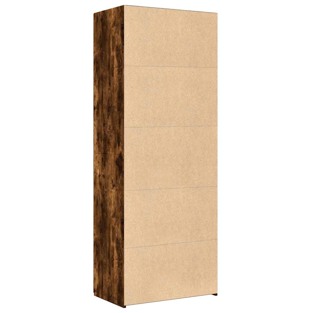 Highboard Smoked Oak 70x42,5x185 cm Engineered Wood