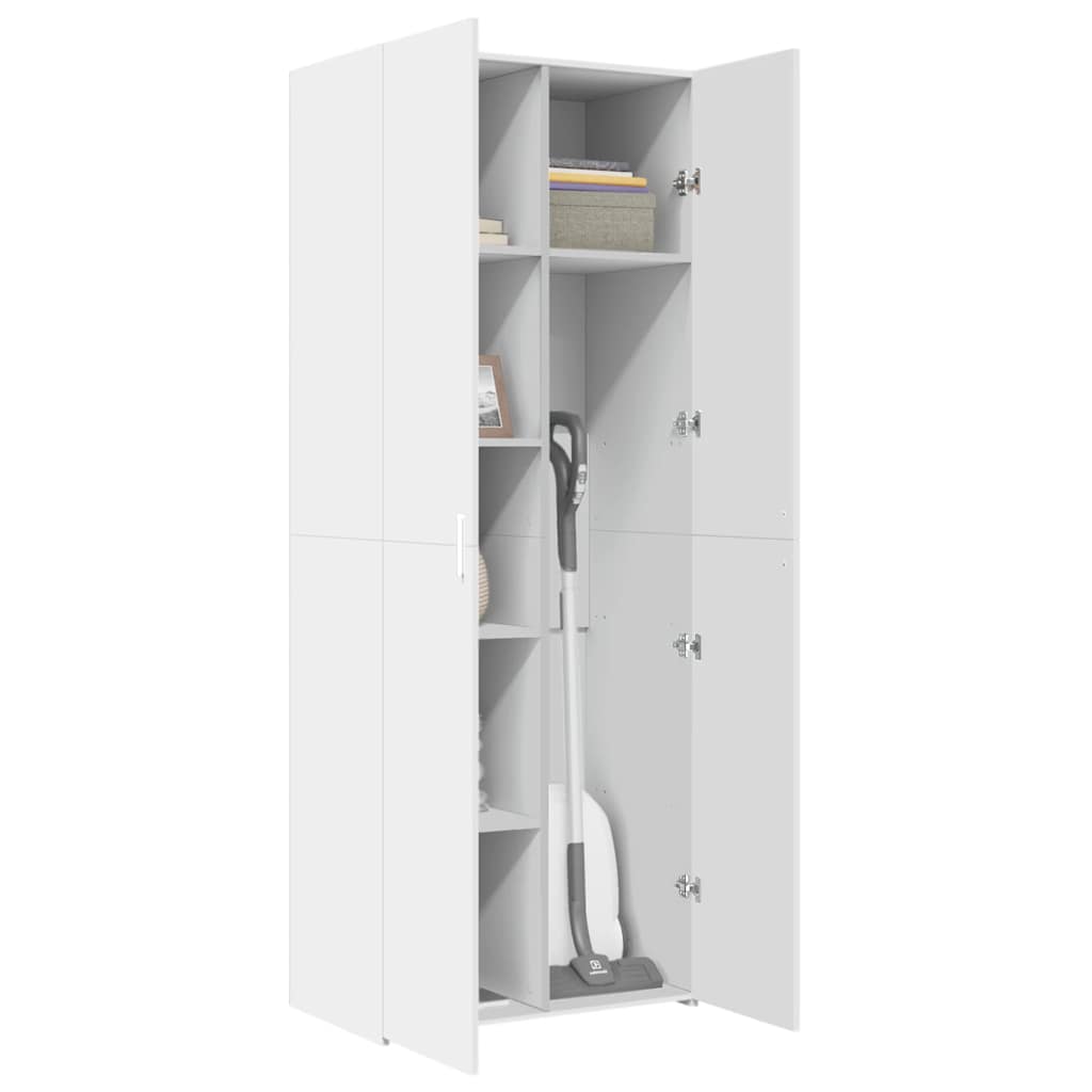 Highboard White 70x42,5x185 cm Engineered Wood
