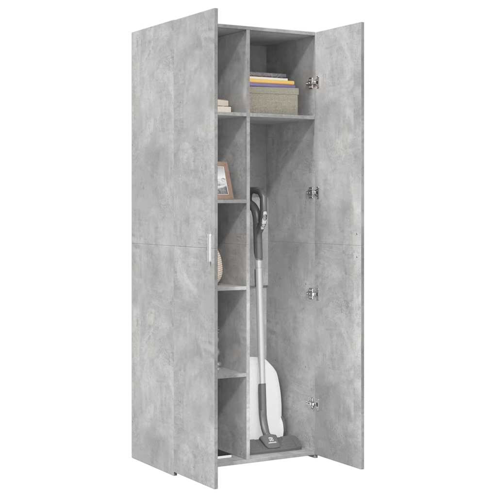 Highboard Concrete Grey 70x42,5x185 cm Engineered Wood