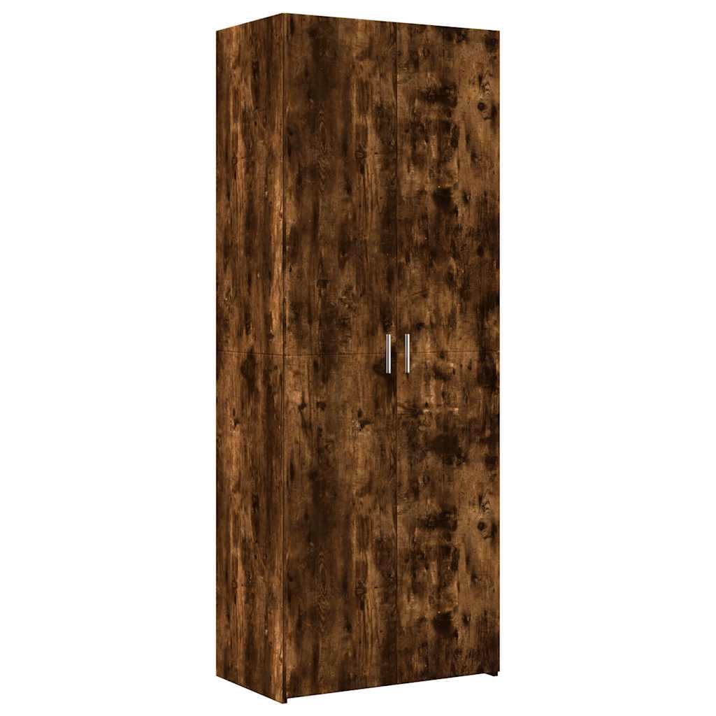 Highboard Smoked Oak 70x42,5x185 cm Engineered Wood