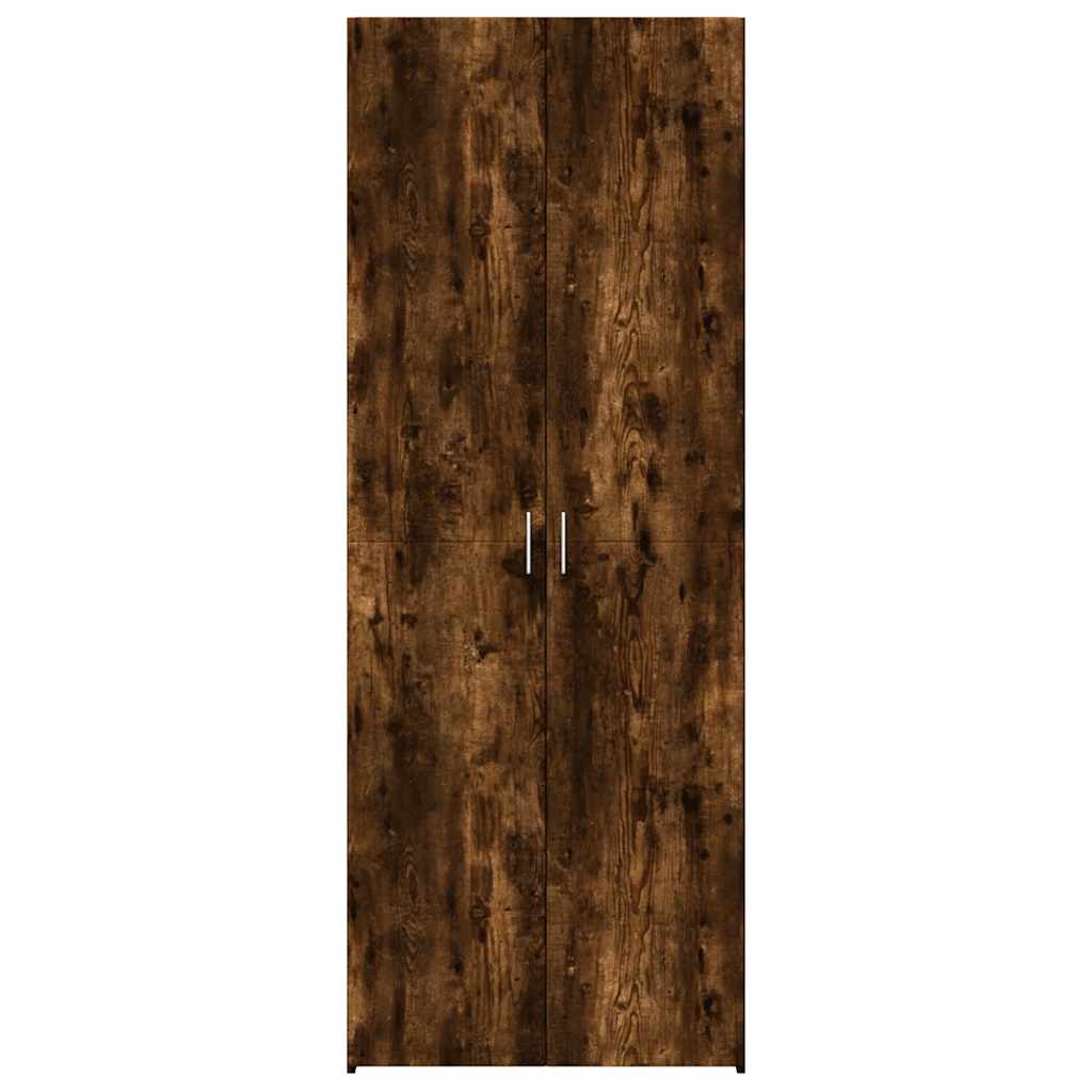 Highboard Smoked Oak 70x42,5x185 cm Engineered Wood
