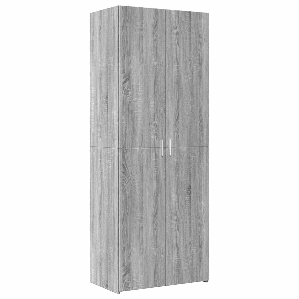 Highboard Grey Sonoma 70x42,5x185 cm Engineered Wood