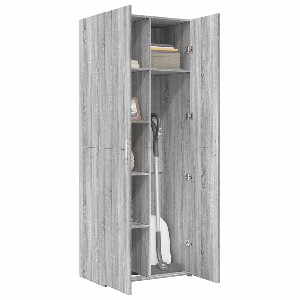 Highboard Grey Sonoma 70x42,5x185 cm Engineered Wood