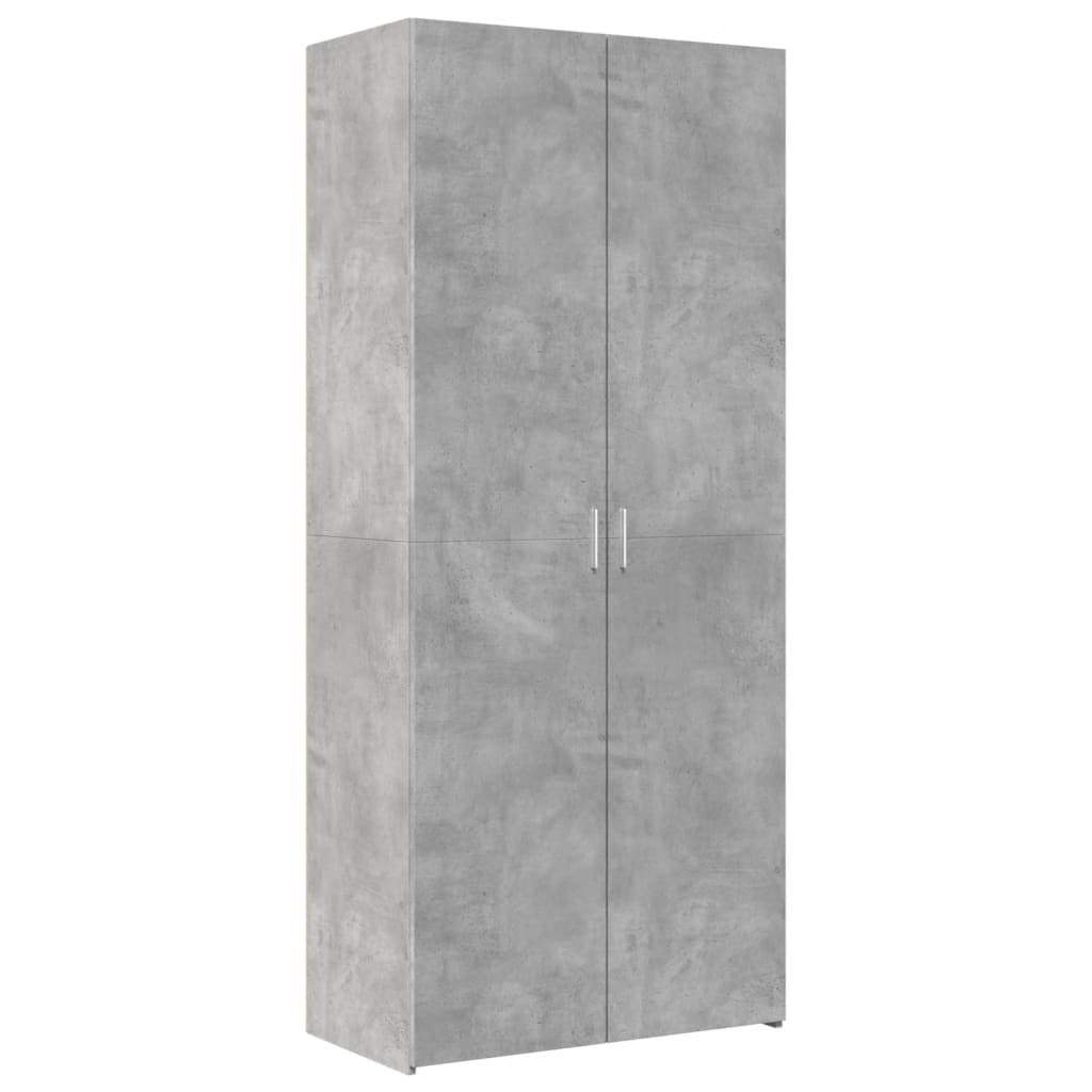 Highboard Concrete Grey 80x42,5x185 cm Engineered Wood