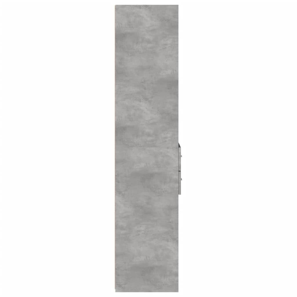 Highboard Concrete Grey 40x42.5x185 cm Engineered Wood