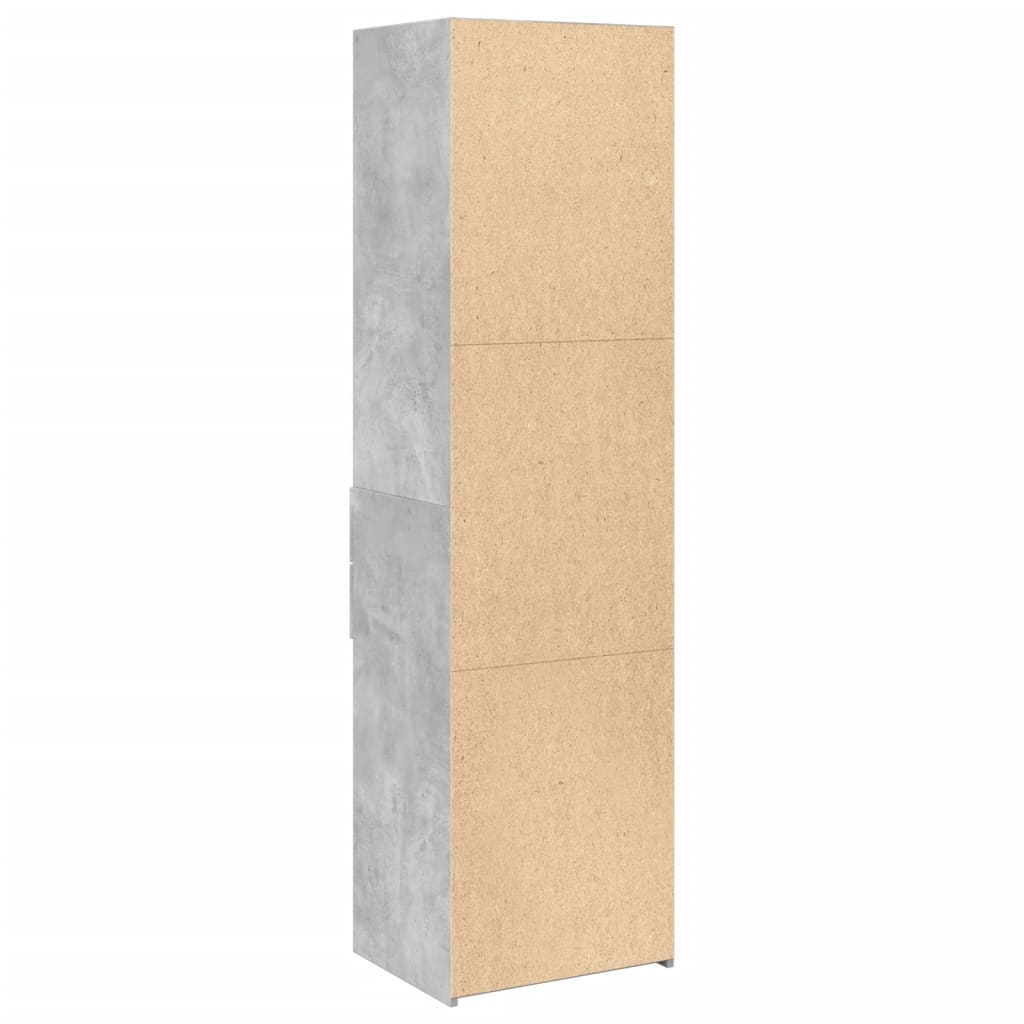 Highboard Concrete Grey 50x42.5x185 cm Engineered Wood