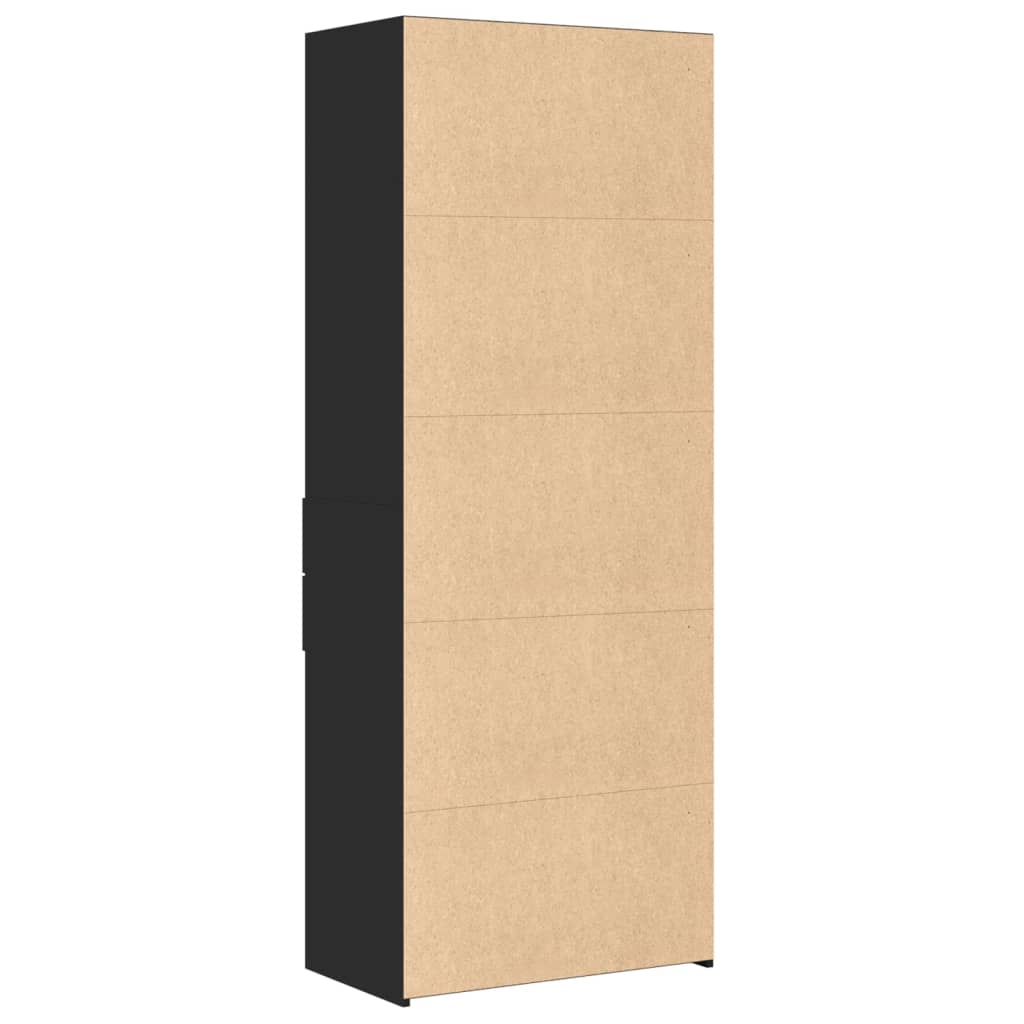 Highboard | Black | Engineered Wood | Large | Highboard | Rectangular