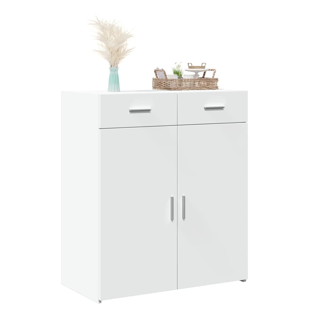 vidaXL Sideboard White 80x42.5x93 cm Engineered Wood