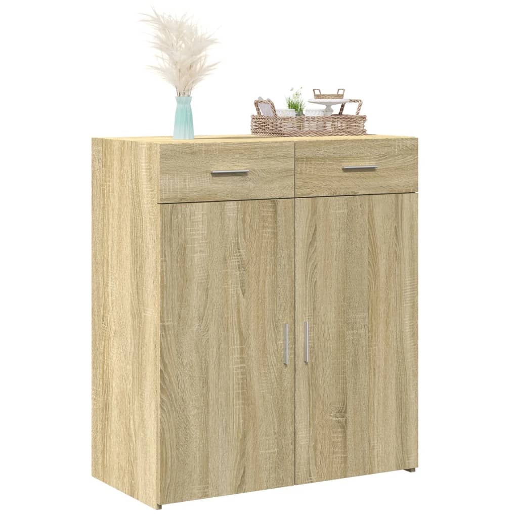 Sideboard Sonoma Oak 80x42,5x93 cm Engineered Wood