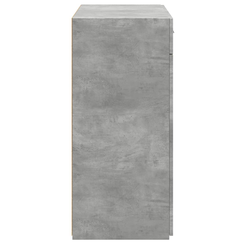 Sideboard Concrete Grey 80x42,5x93 cm Engineered Wood