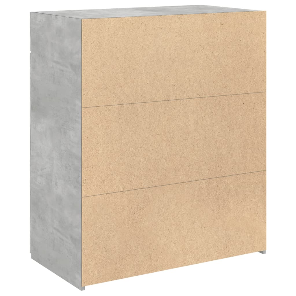 Sideboard Concrete Grey 80x42,5x93 cm Engineered Wood