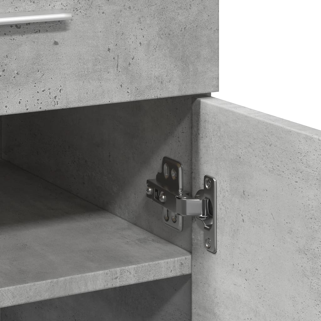 Sideboard Concrete Grey 80x42,5x93 cm Engineered Wood