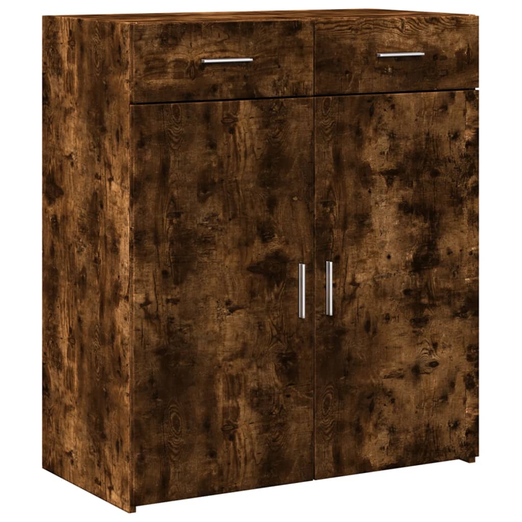 Sideboard Smoked Oak 80x42,5x93 cm Engineered Wood