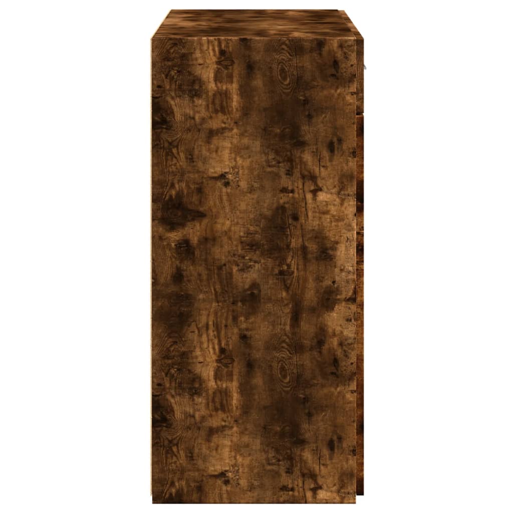 Sideboard Smoked Oak 80x42,5x93 cm Engineered Wood