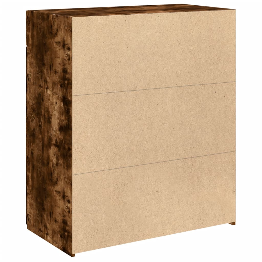 Sideboard Smoked Oak 80x42,5x93 cm Engineered Wood