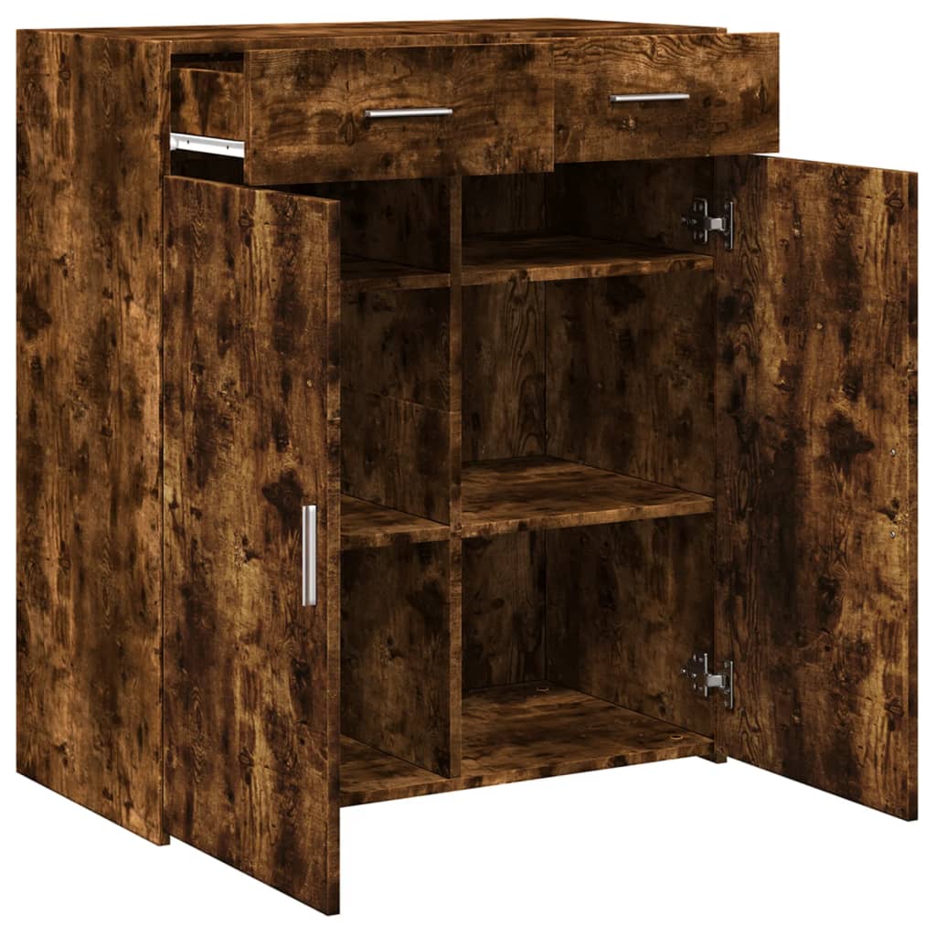 Sideboard Smoked Oak 80x42,5x93 cm Engineered Wood