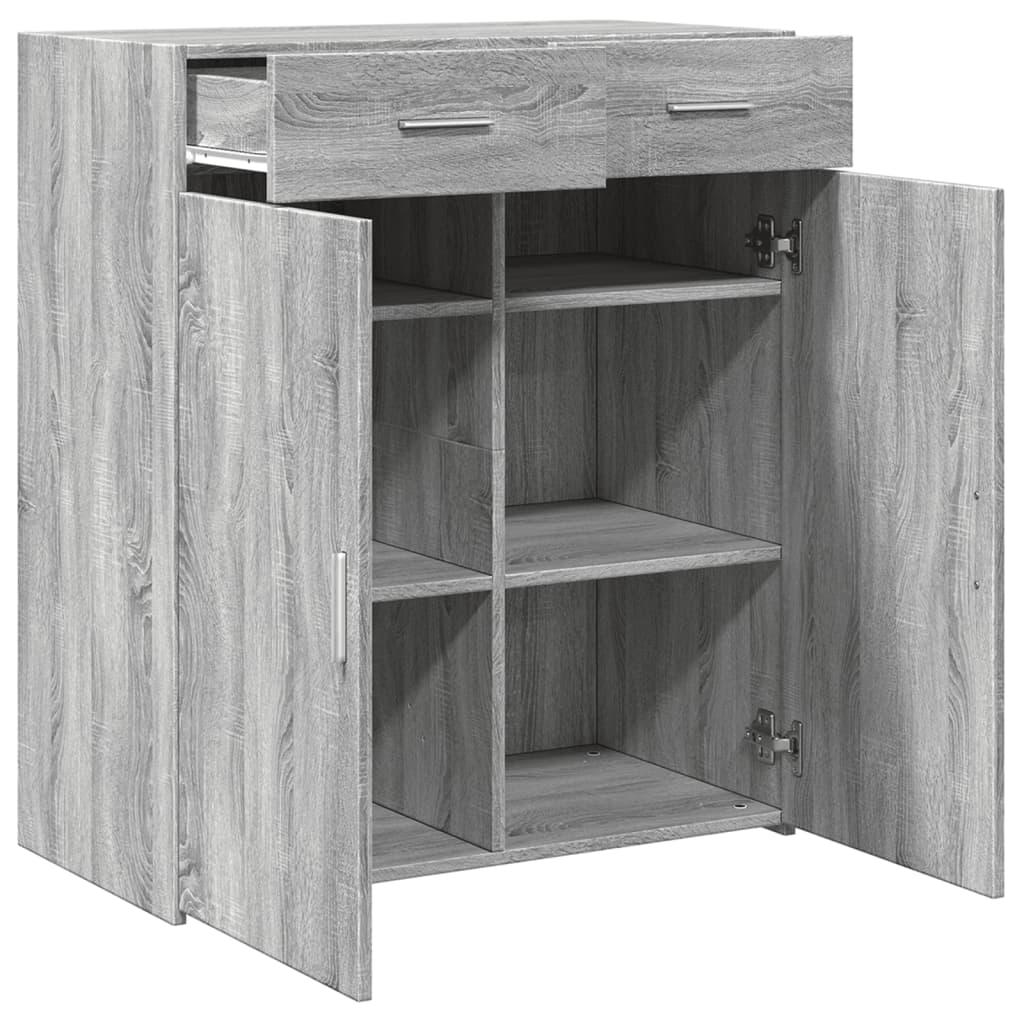 Sideboard Grey Sonoma 80x42,5x93 cm Engineered Wood