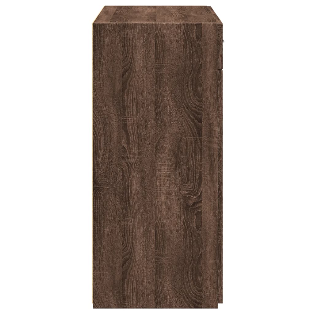 Sideboard Brown Oak 80x42,5x93 cm Engineered Wood