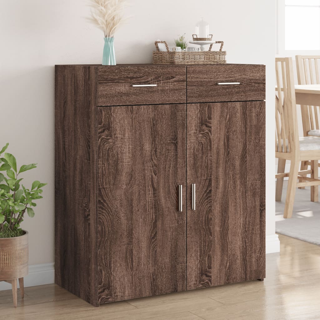 Sideboard Brown Oak 80x42,5x93 cm Engineered Wood
