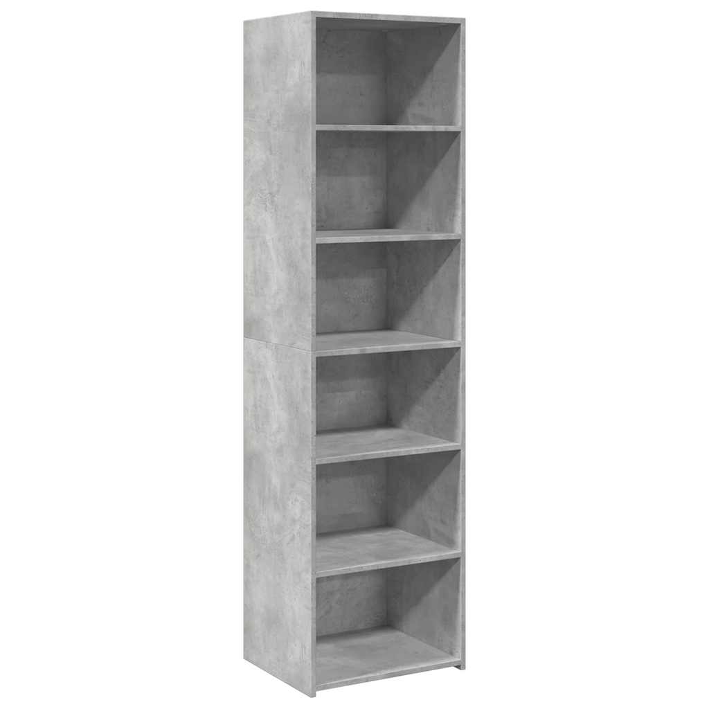 Highboard Concrete Grey 50x41x185 cm Engineered Wood
