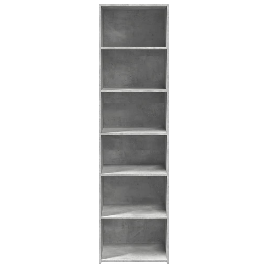 Highboard Concrete Grey 50x41x185 cm Engineered Wood