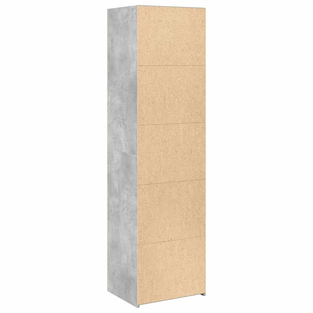 Highboard Concrete Grey 50x41x185 cm Engineered Wood