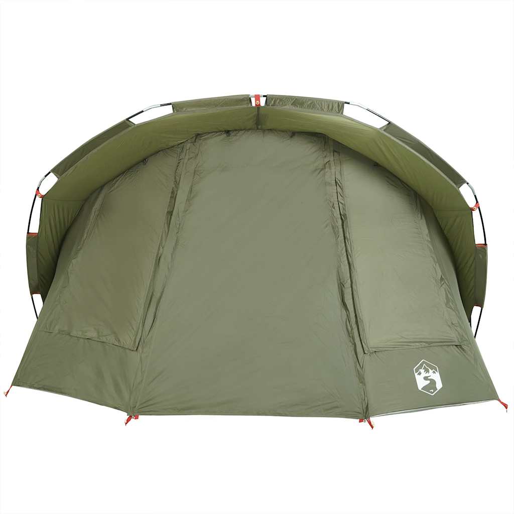 vidaXL Fishing Tent 5-Person Olive Green Waterproof