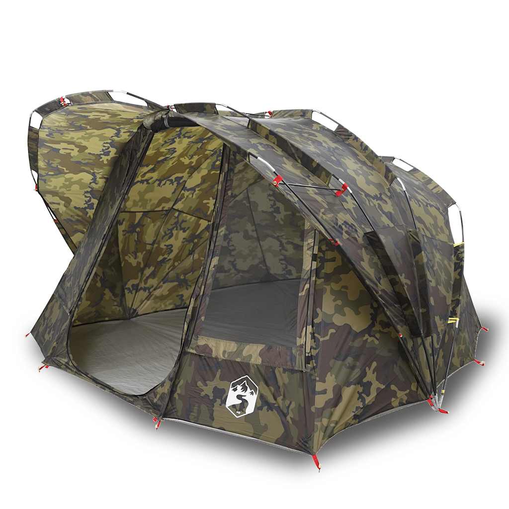 vidaXL Fishing Tent 5-Person Camouflage Waterproof