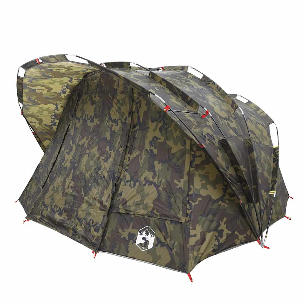 vidaXL Fishing Tent 5-Person Camouflage Waterproof