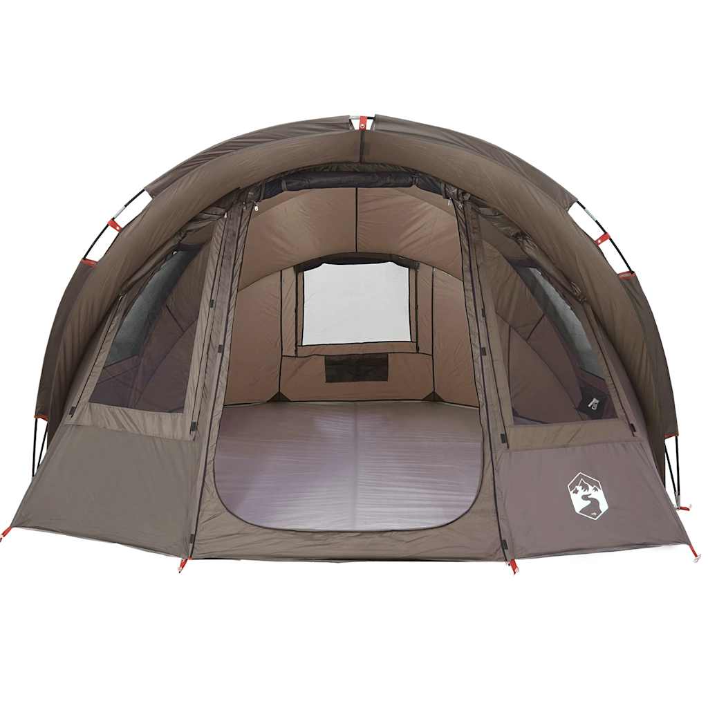 vidaXL Fishing Tent 2-Person Brown Waterproof