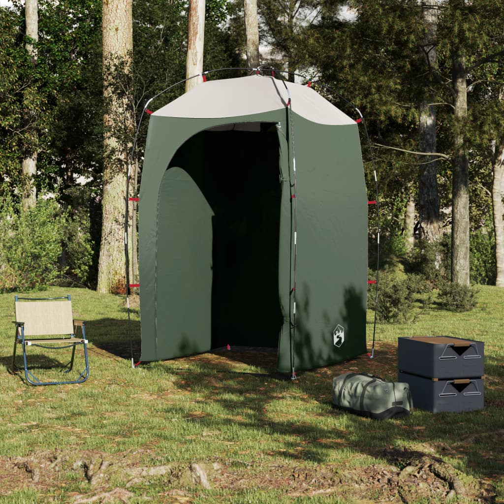 vidaXL Shower Tent Green Waterproof