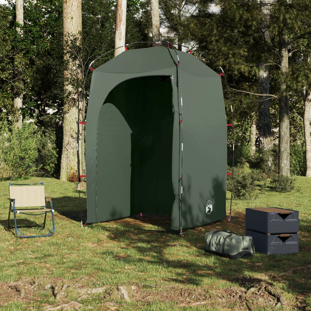 vidaXL Shower Tent Olive Green Waterproof