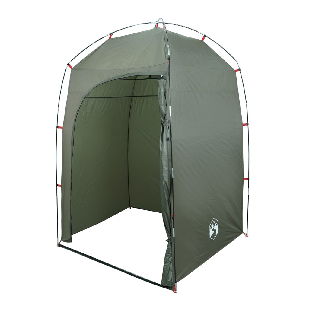 vidaXL Shower Tent Olive Green Waterproof