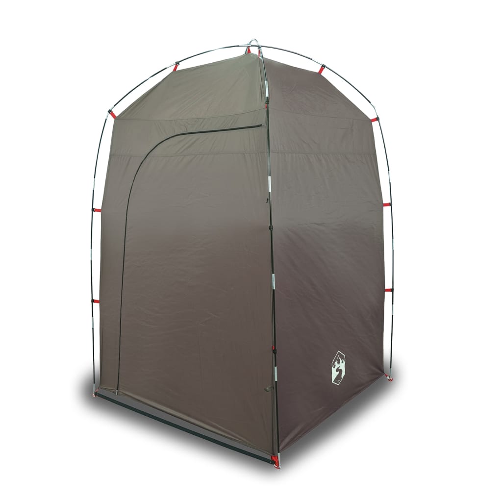 vidaXL Shower Tent Brown Waterproof